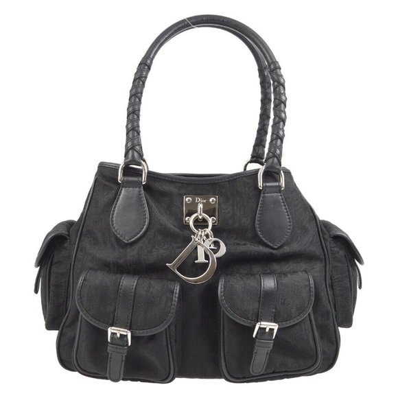 Christian Dior Black Lovely Trotter Tote Handbag